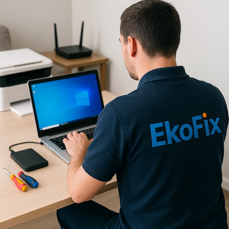 Dépannage informatique Saint-Lin et Lanaudière par le technicien Ekofix
